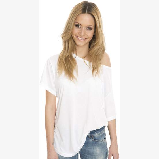 Kate - Viscose-Cotton Fashion Boxy T-Shirt
