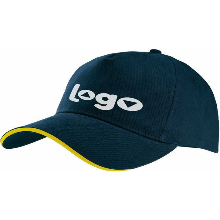 Image produit Casquette avec sandwich contrasté - 5 panneaux 
