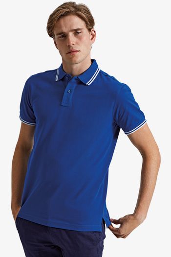 Image produit Polo passepoilé coupe classique homme - col contrasté