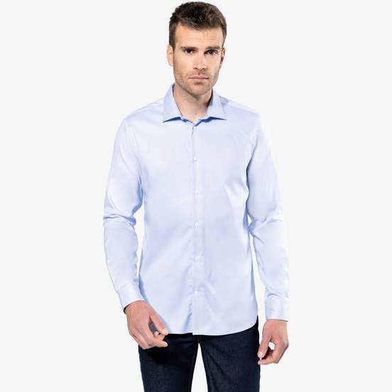 Chemise Oxford pinpoint manches longues homme