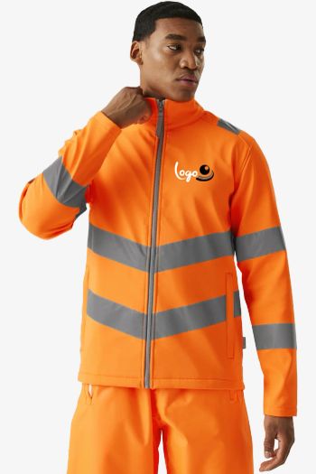 Image produit Men's Hi-Vis Pro Contract Ablaze 2 Layer Softshell Jacket