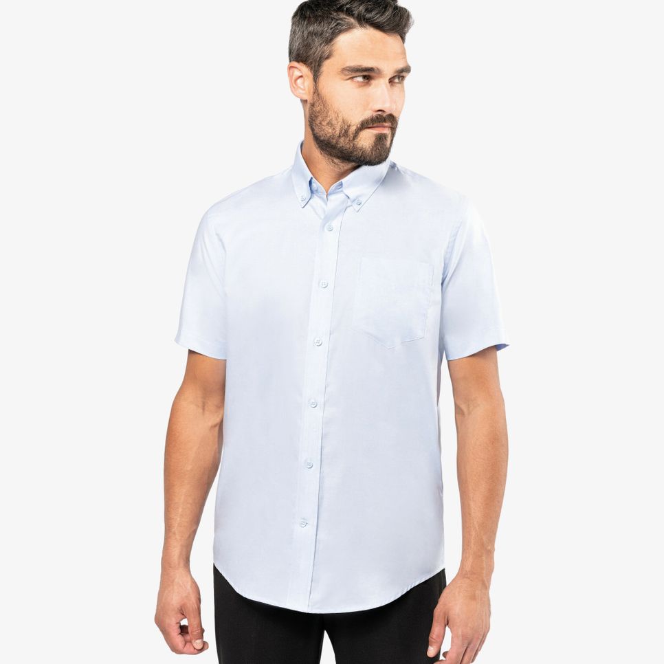 Chemise Oxford manches courtes