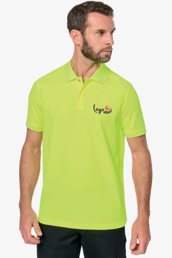 Image produit Polo unisexe écoresponsable coton/polyester 