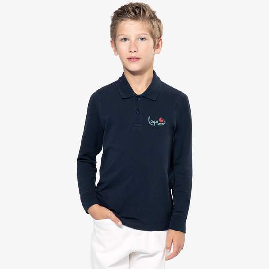 Polo manches longues enfant