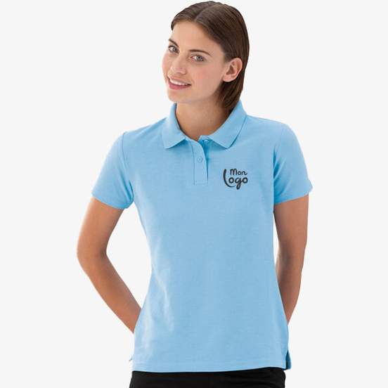 Ladies Poloshirt, Polyester-Cotton Blend