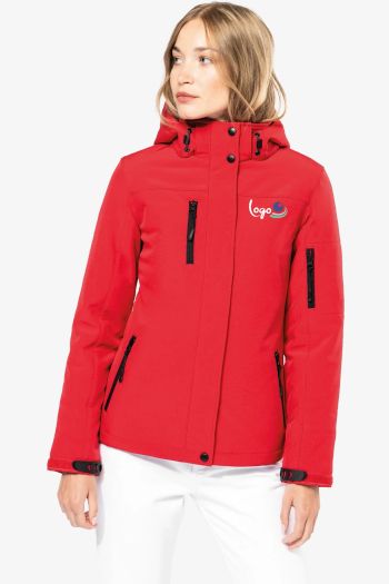 Image produit Parka softshell doublée à capuche pour femme