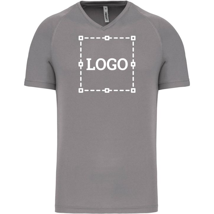 T-shirt de sport manches courtes col v homme