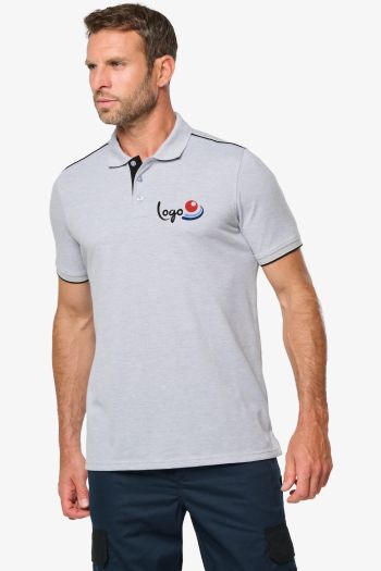 Image produit Polo Day To Day contrasté manches courtes homme