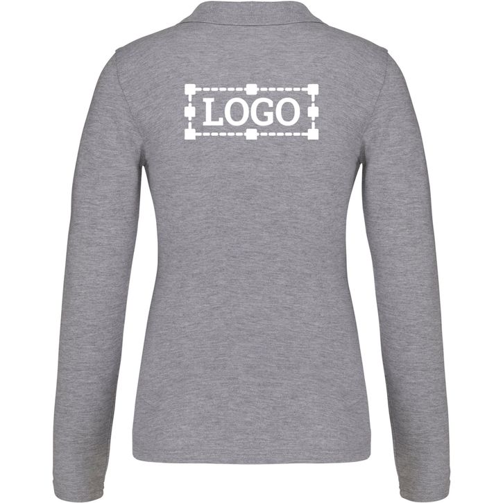 Image produit Polo piqué manches longues femme 