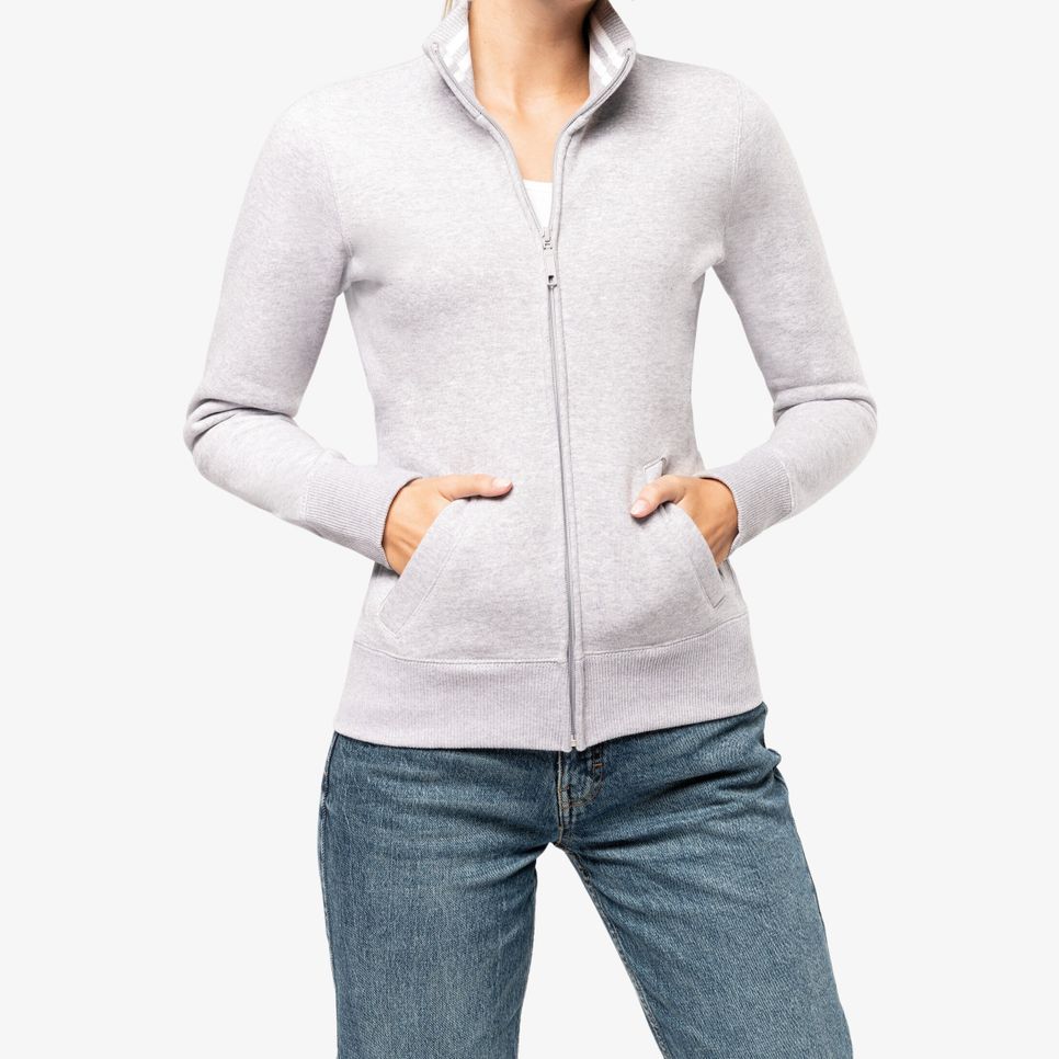 Veste molleton zippée femme