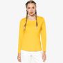 T-shirt col rond manches longues femme