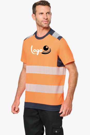 Image produit T-shirt de sécurité recyclé manches courtes unisexe