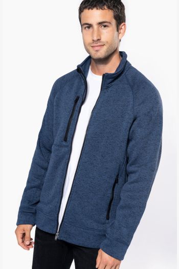 Image produit Veste zippée chinée homme