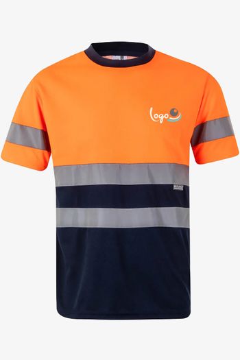 Image produit T-shirt technique bicolore haute visibilité