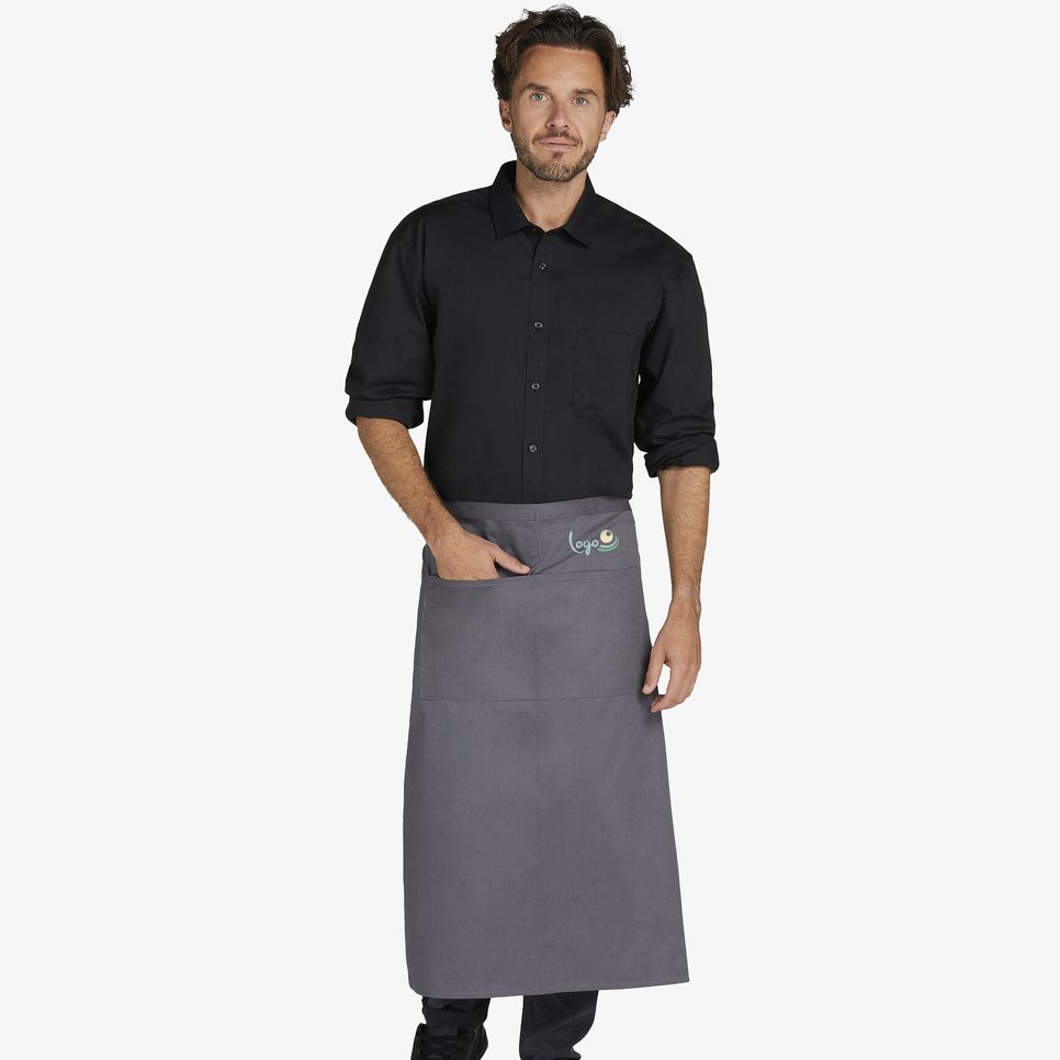 Rome - Medium Length Bistro Apron with Pocket