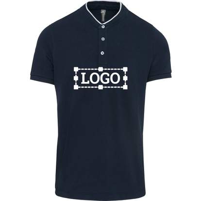 Image produit Polo col mao manches courtes homme