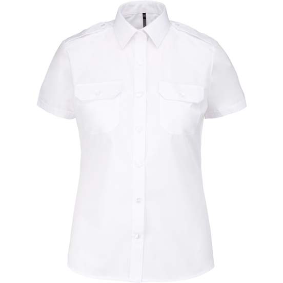 Chemise pilote manches courtes femme