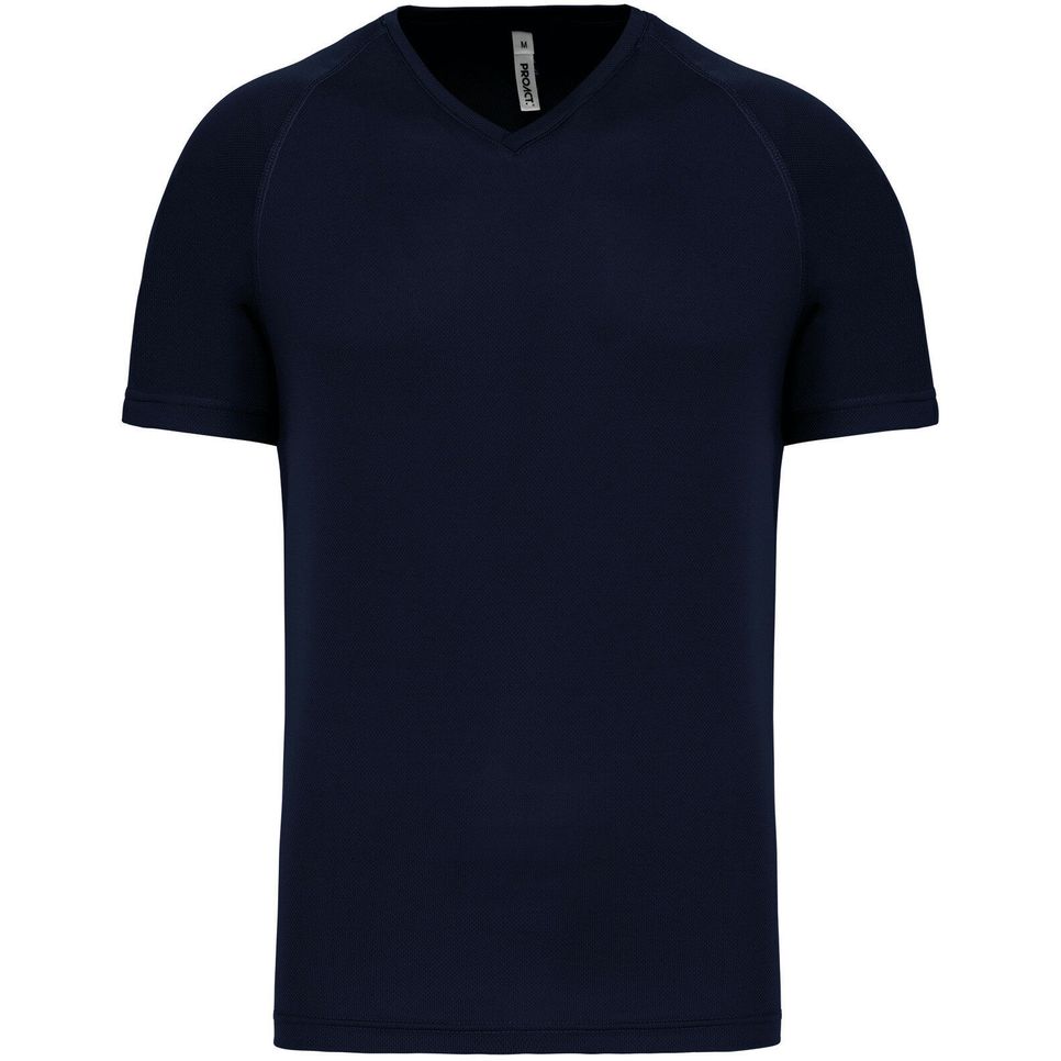 T-shirt de sport manches courtes col v homme