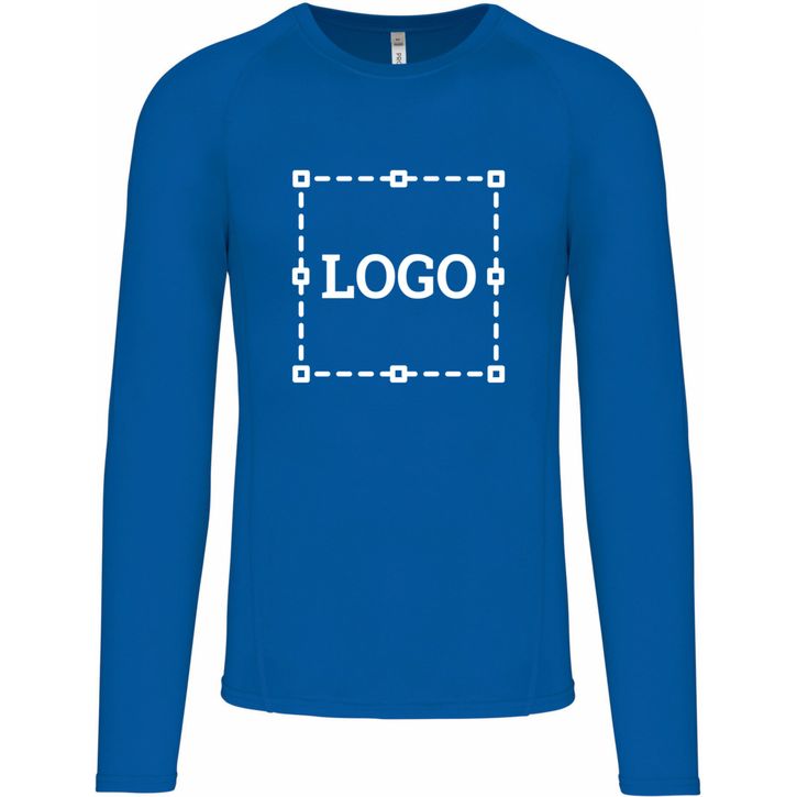 Image produit T-shirt double peau sport manches longues unisexe