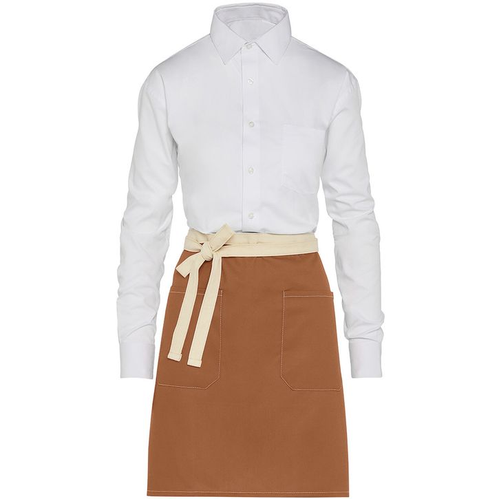 Image produit Santorini - Contrasted Bistro Apron with Pocket