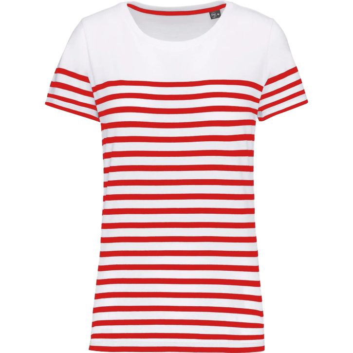 Image produit T-shirt marin col rond Bio femme