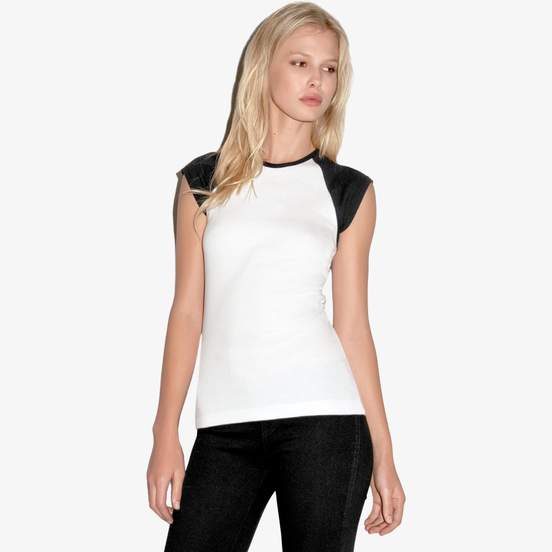 Cap Sleeve Baseball Top