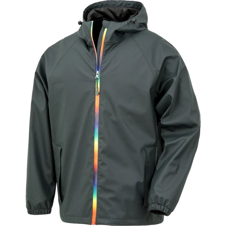 Image produit Rainbow prism PU waterproof jacket with recycled backing