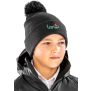 Junior pompon beanie