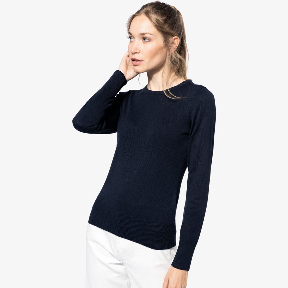 Pull col rond femme