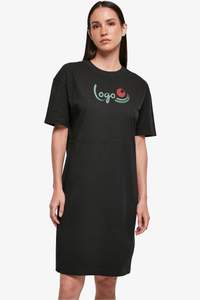 Image produit Ladies Organic Oversized Slit Tee Dress