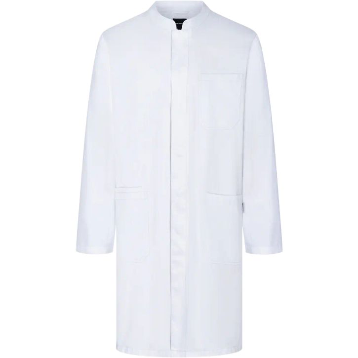 Men's Lab Coat Modern-Shape - White
