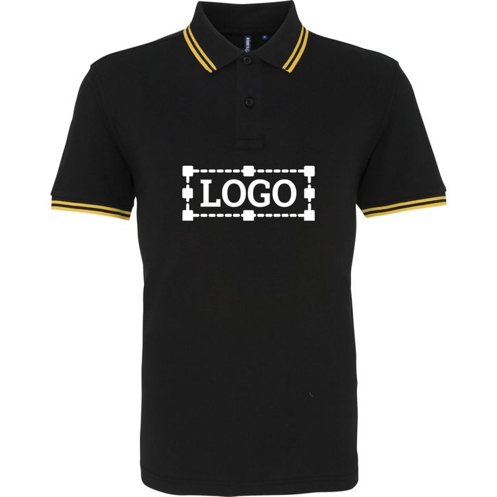 Image produit Polo passepoilé coupe classique homme - col contrasté