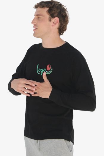 Image produit Unisex drop shoulder slogan top