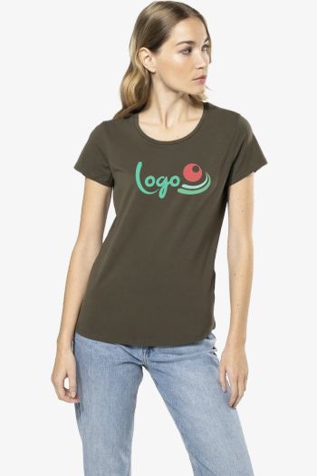 Image produit T-shirt col rond manches courtes femme