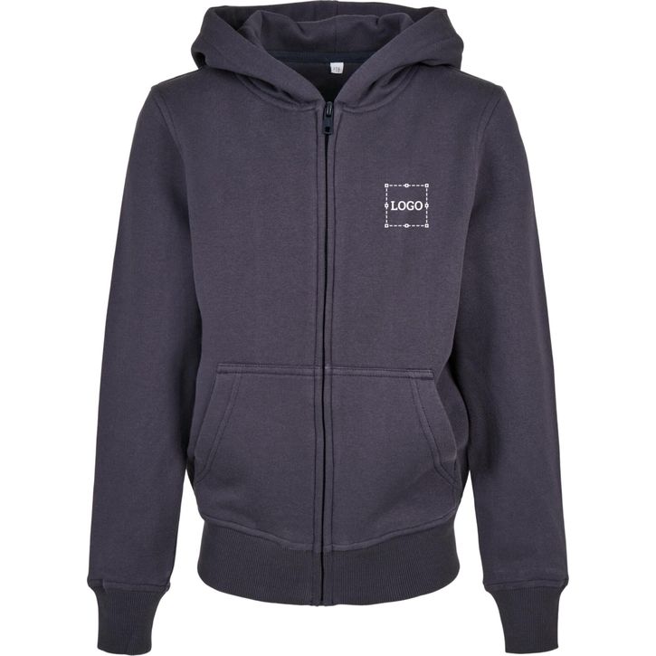 Image produit Kids Organic Basic Zip Hoody