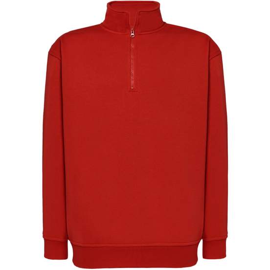 Half zip sweat shirt