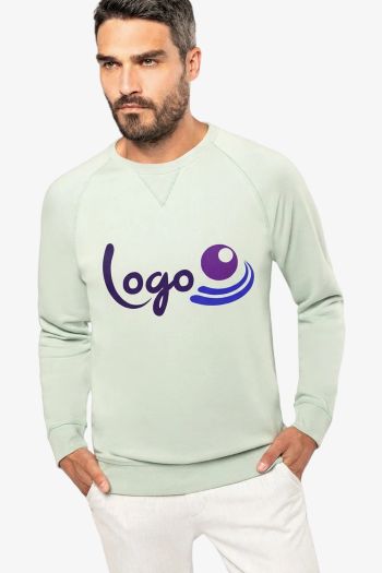 Image produit Sweat-shirt BIO col rond manches raglan homme 