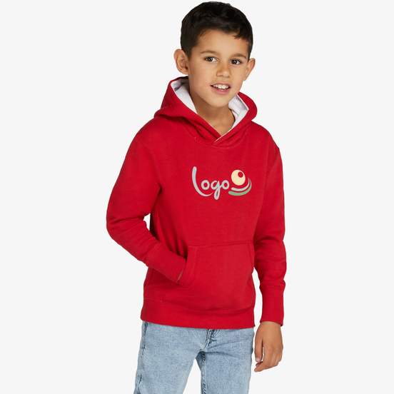 Contrast Hooded Sweatshirt Kids