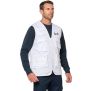 Gilet polycoton multipoches doublé unisexe