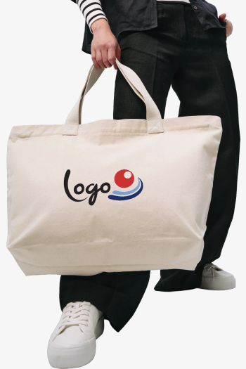 Image produit Tote bag zippé en toile biologique de qualité supérieure Elba