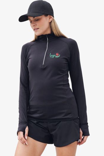 Image produit Ladies' long sleeved 1/4 zip top