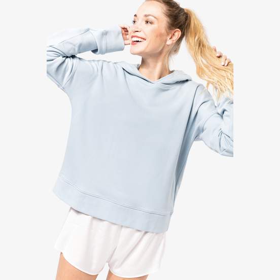 Sweat-shirt capuche Lounge bio femme