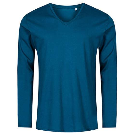 Men´s V-Neck T-Shirt Longsleeve