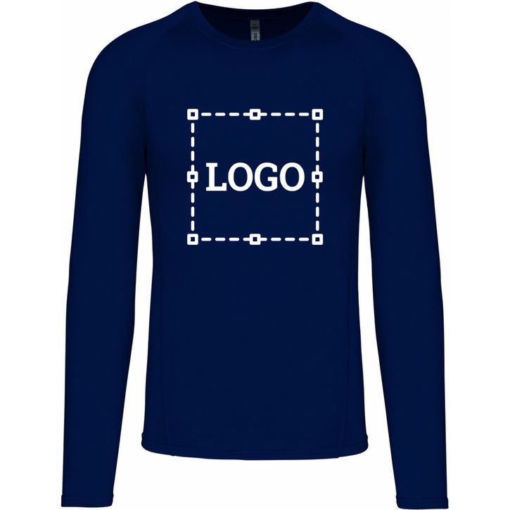 Image produit T-shirt double peau sport manches longues unisexe