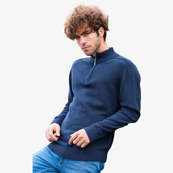 Wakhan ¼ zip knit sweater