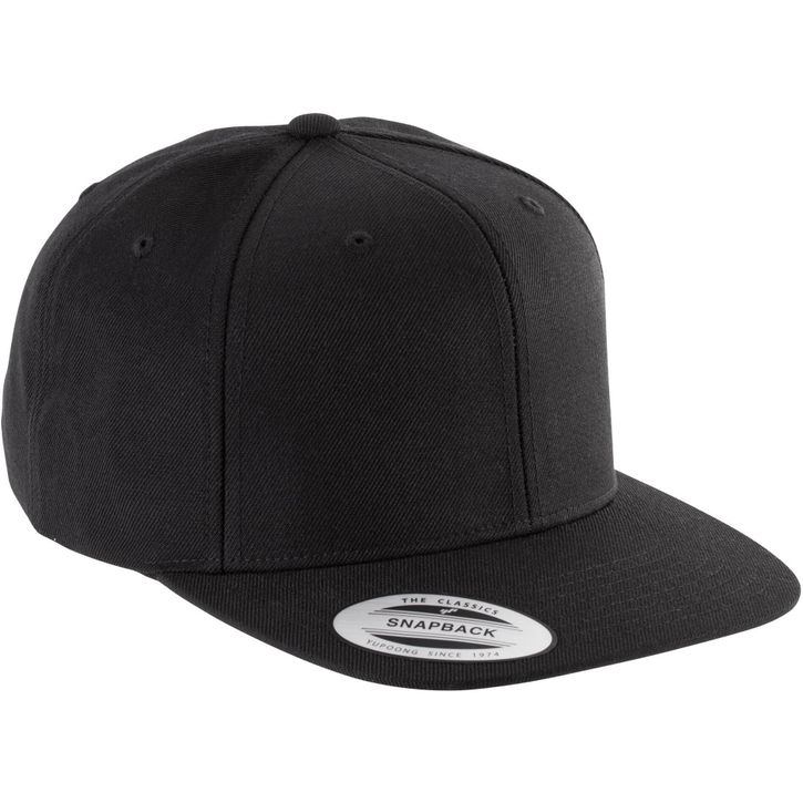 Casquette visière plate - 6 panneaux