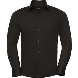 Men’s long sleeve fitted stretch shirt