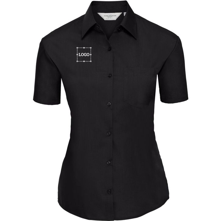 Image produit Ladies’ short sleeve classic polycotton poplin shirt