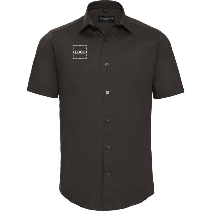Image produit Men’s short sleeve fitted stretch shirt