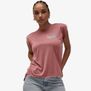 Women's flowy muscle tee with rolled cuff